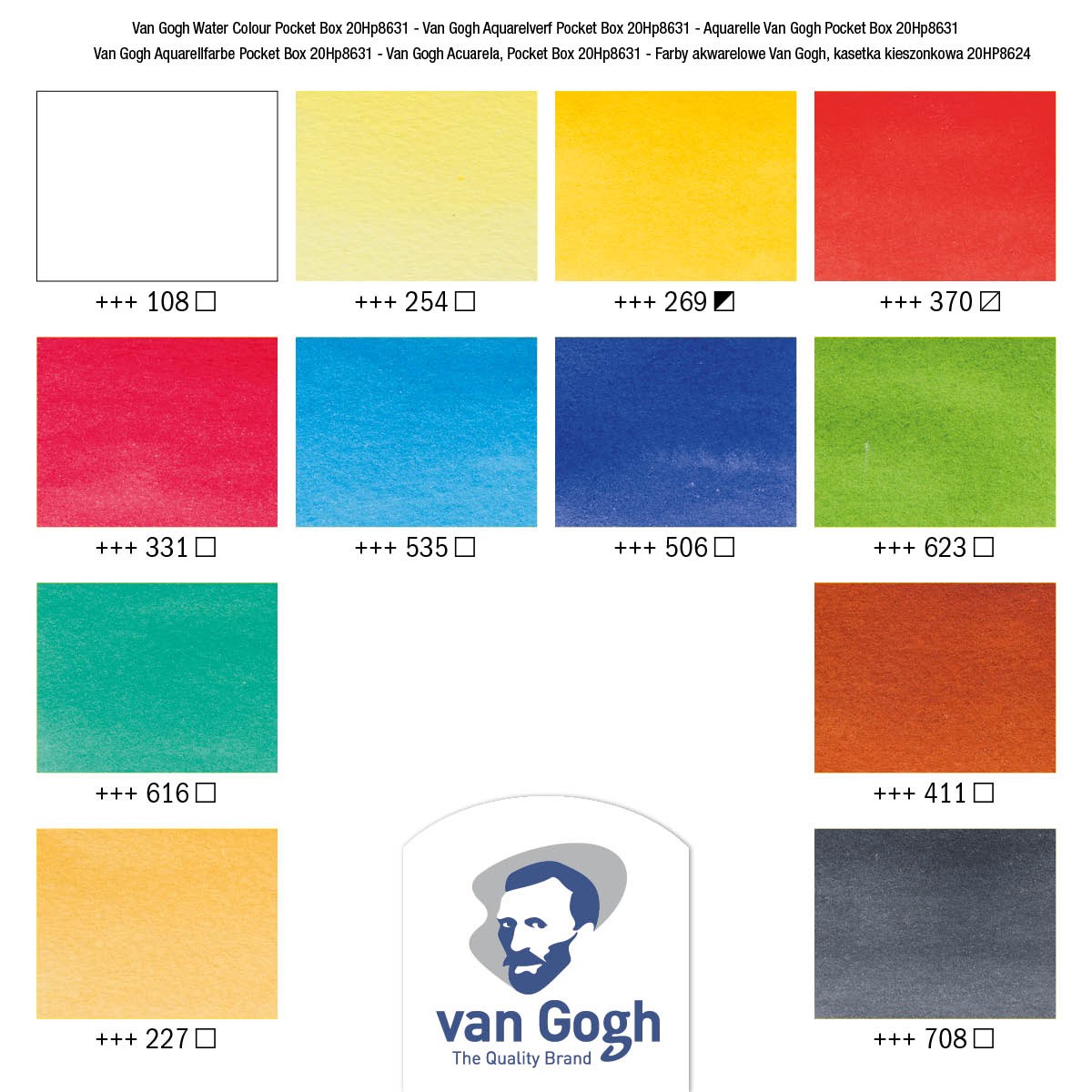 Acquerelli Van Gogh confezione Pocket 12 - immagine 2