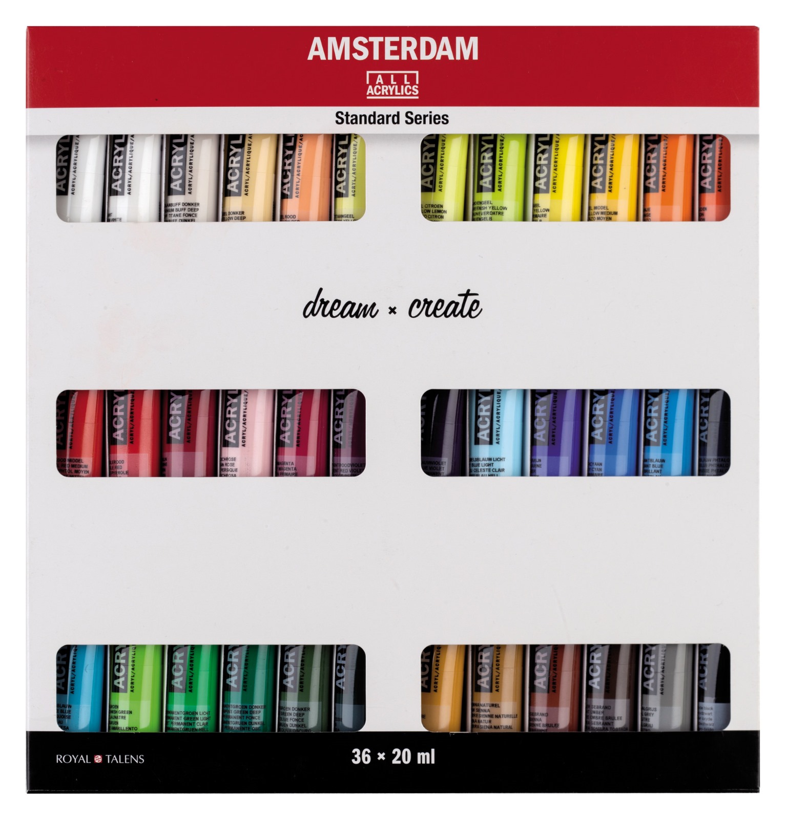 Colori acrilici Amsterdam serie Standard set 36 x 20 ml