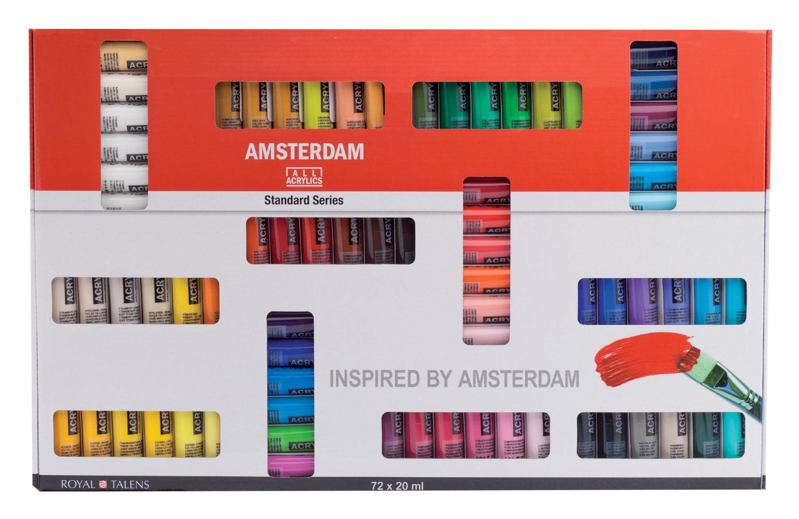 Colori acrilici Amsterdam serie Standard set 72 x 20 ml