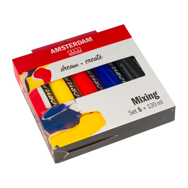 Colori acrilici Amsterdam serie Standard set misto.