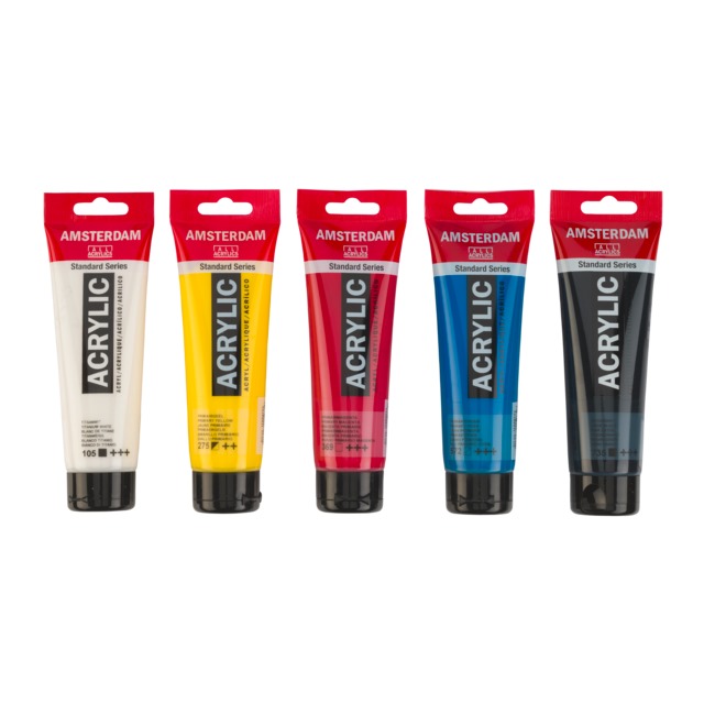 Colori acrilici Amsterdam serie Standard set primari - immagine 2