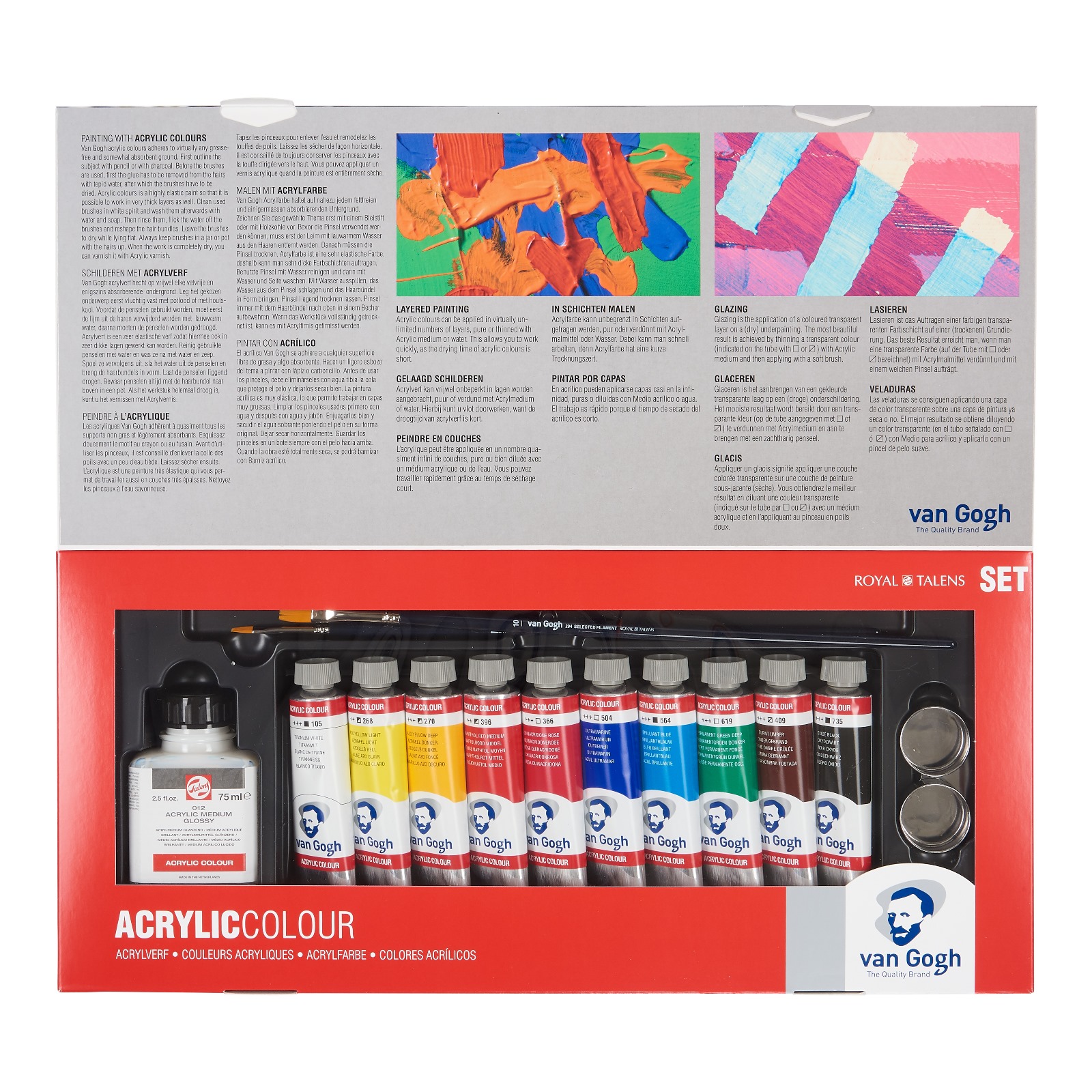 Royal Talens Van Gogh Set Combi Talens con Colori Acrilici
