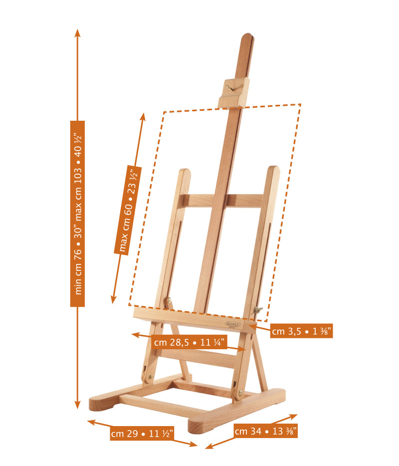 Cavalletto Grande da Tavolo M/14 in legno Mabef - immagine 2