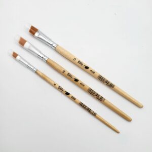 Pennelli sintetici obliquo manico corto Serie 50.409