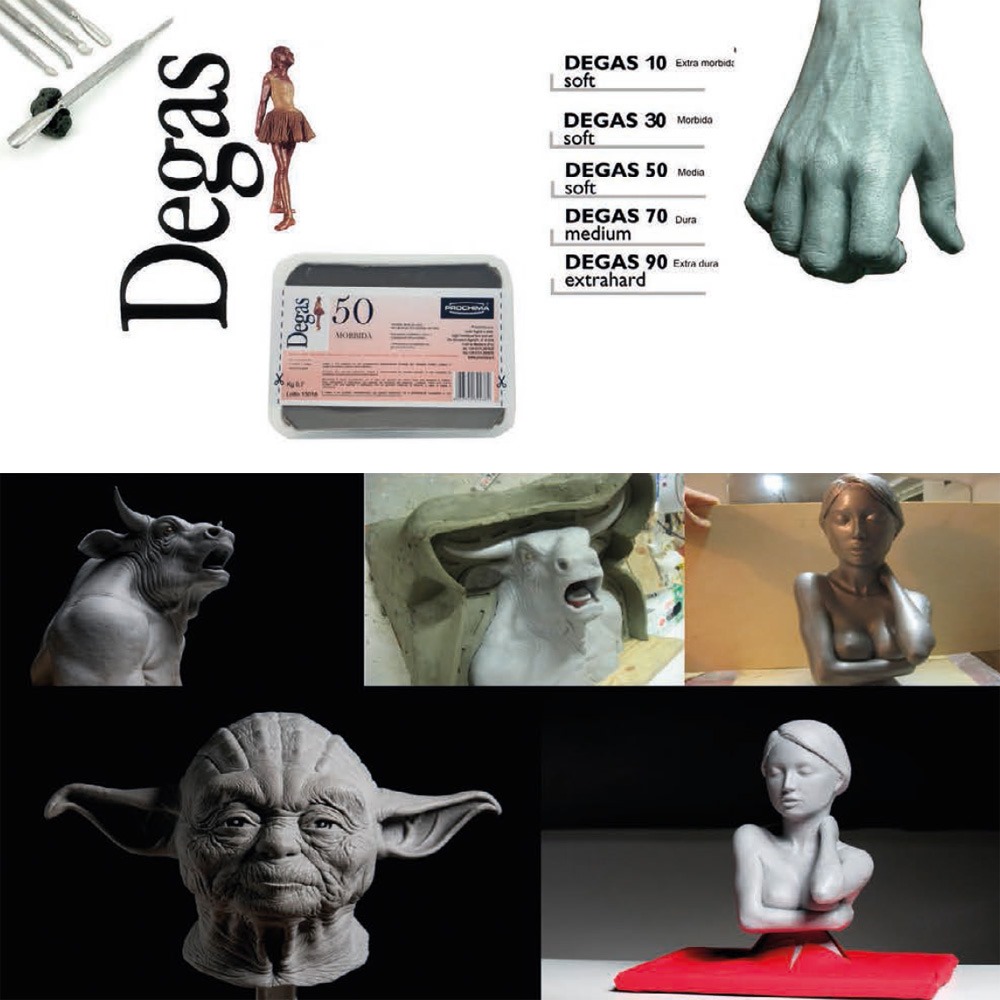 Plastilina modellabile grigia Degas
