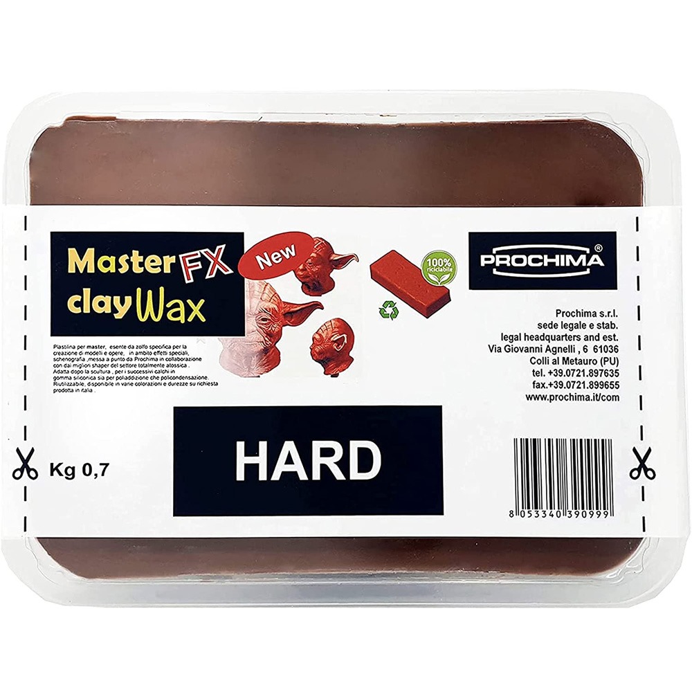 Plastilina modellabile rossa Master Clay Wax - immagine 5