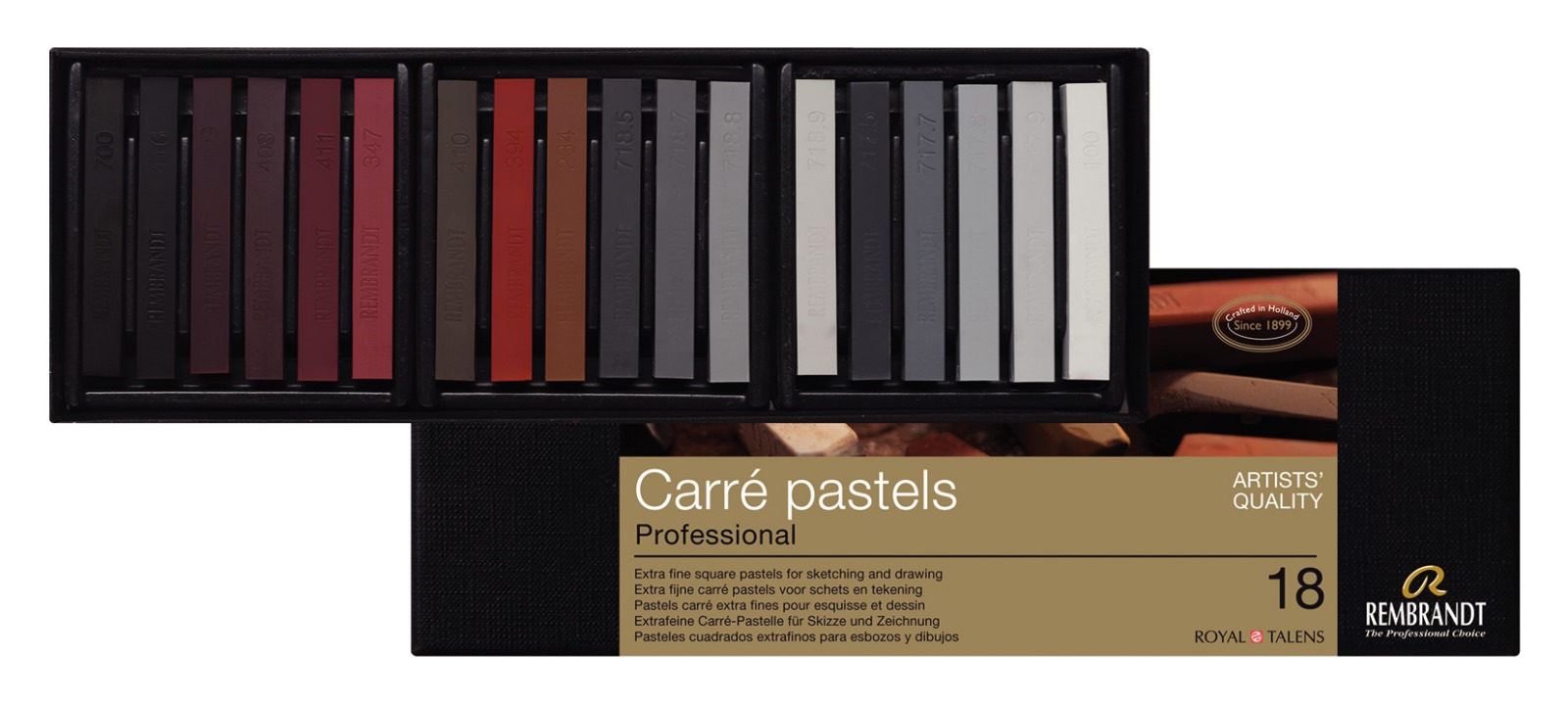 Pastelli Carrè Rembrandt Set Talens - immagine 3
