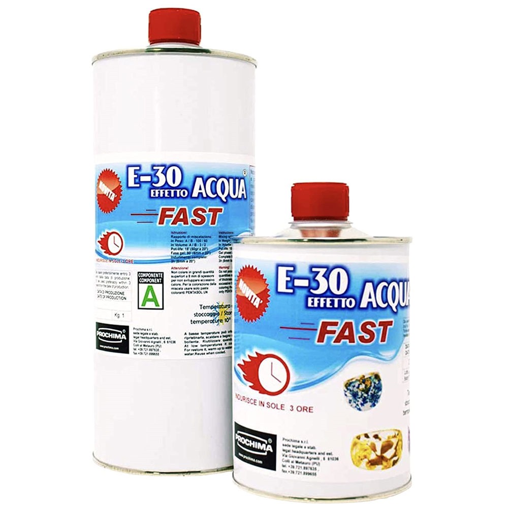 Resina epossidica E30 effetto acqua Fast