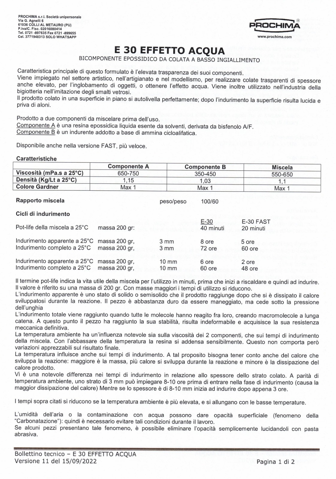 Resina epossidica trasparente E30 effetto acqua A+B - immagine 4