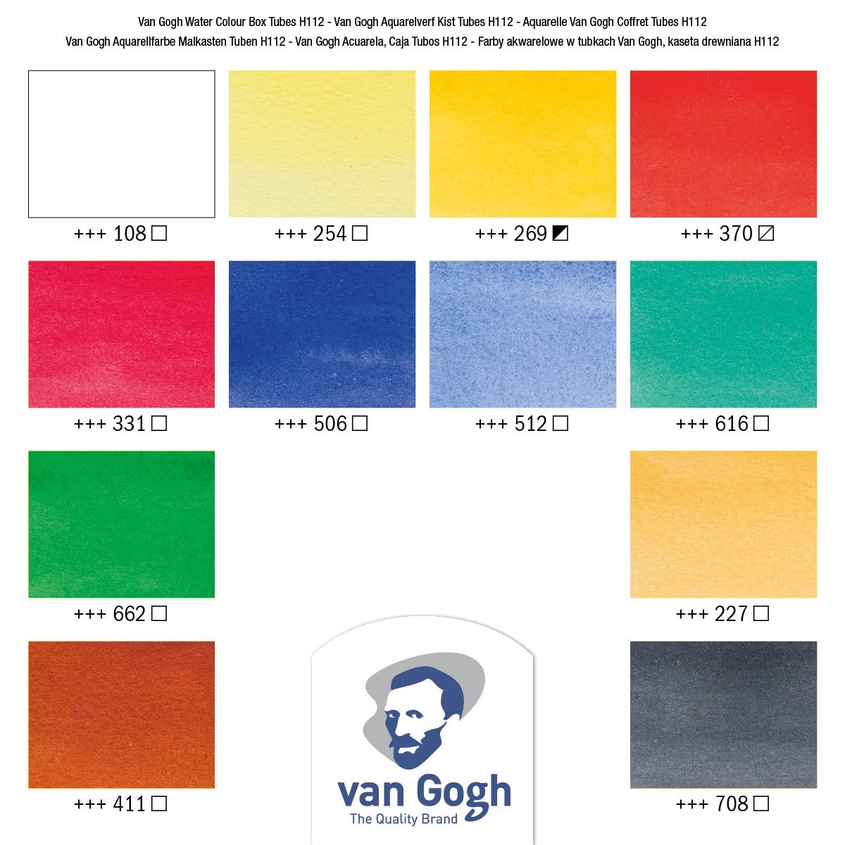 Acquerelli Van Gogh SET 12 Tubo Talens - immagine 2