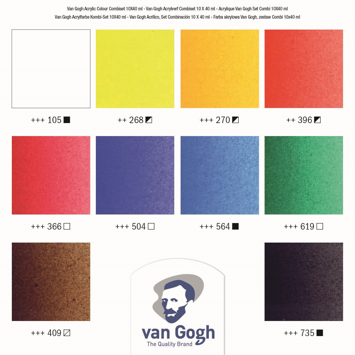 Royal Talens Van Gogh Set Combi Talens con Colori Acrilici - immagine 3