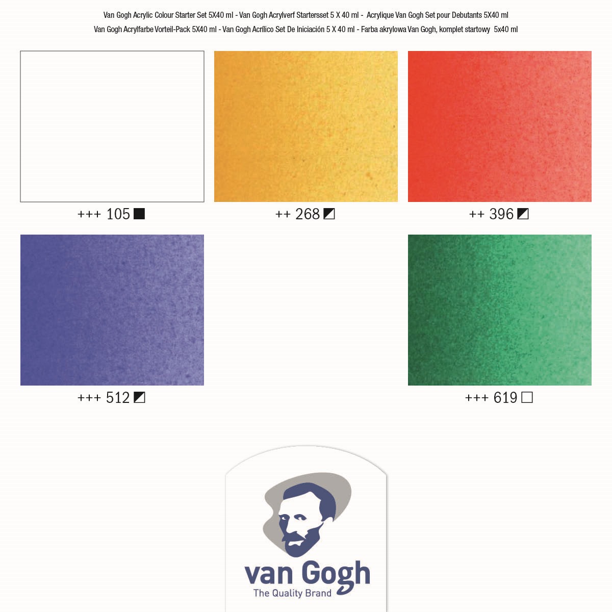 Royal Talens Van Gogh Set Starter Talens con Colori Acrilici - immagine 3