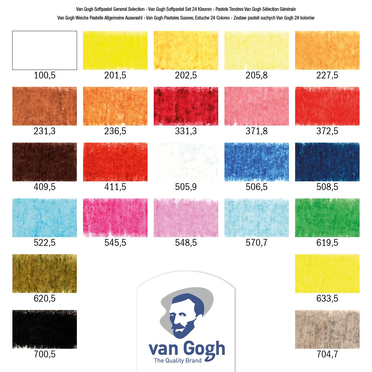 Soft Pastels Van Gogh Set 24 colori Talens - immagine 2