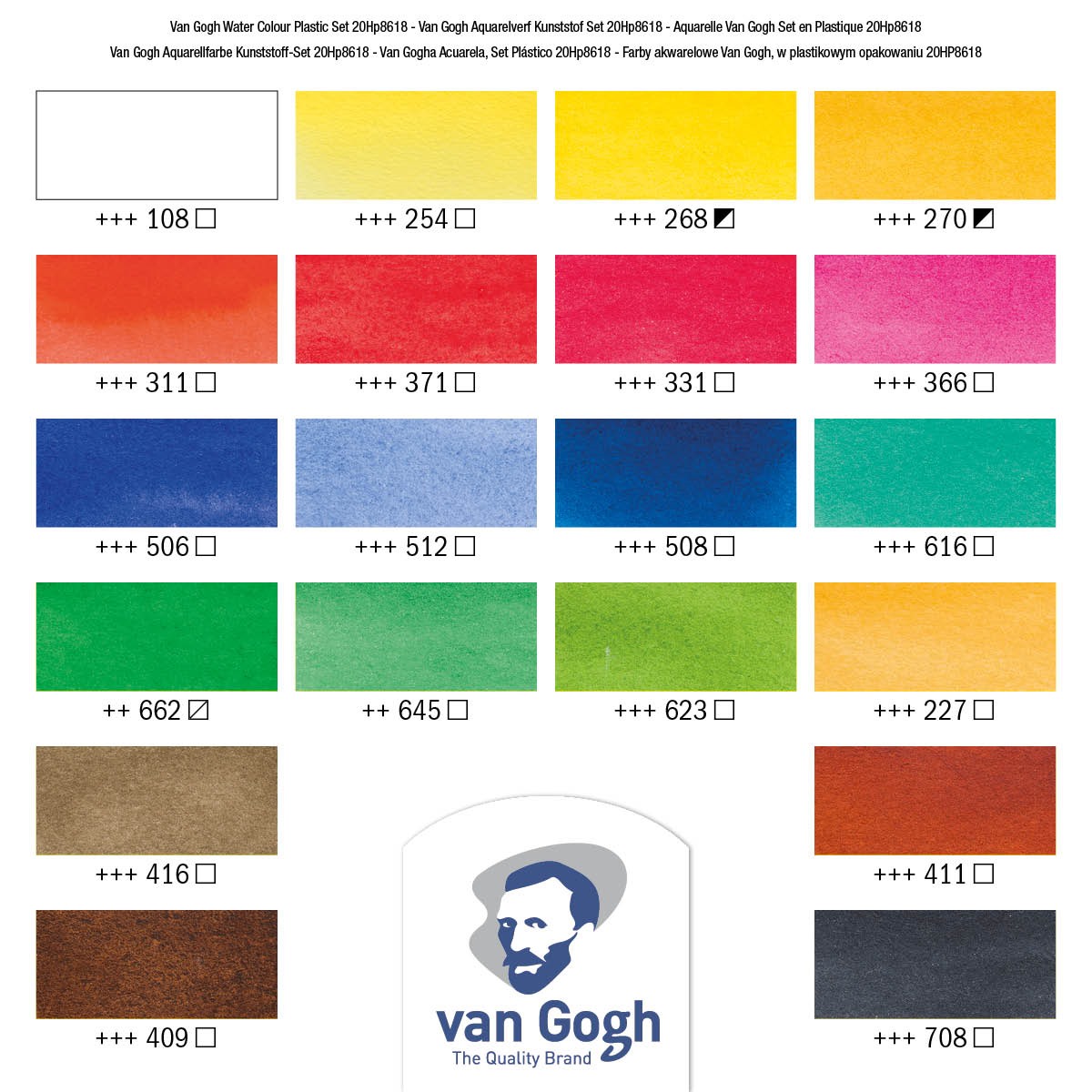 Acquerelli Van Gogh SET 18 Godet Talens - immagine 2