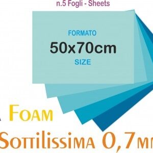 Gomma Eva Foam sottilissima 0,7 mm