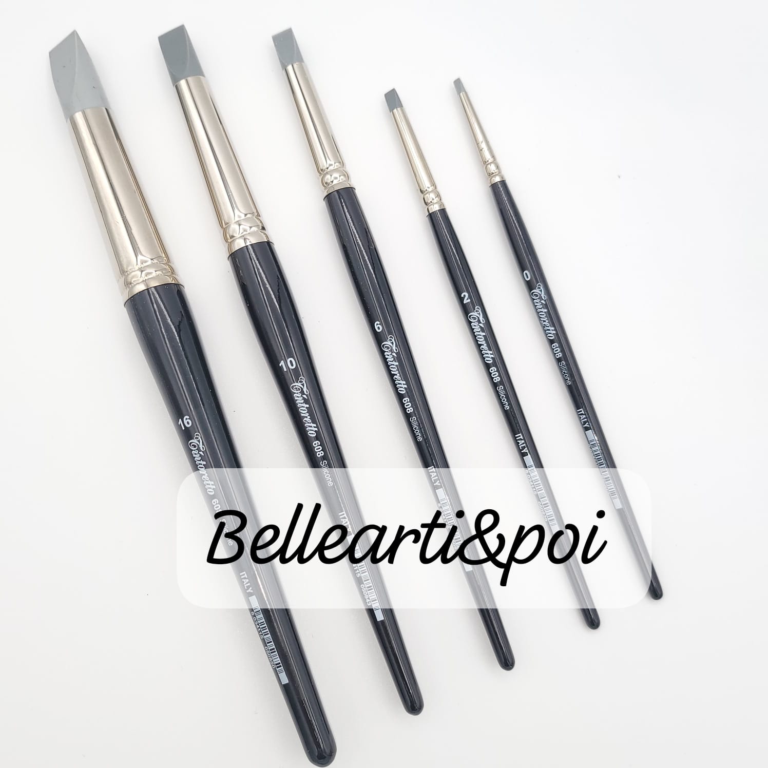 Pennello a scalpello in silicone TINTORETTO s.608