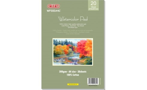 Blocco Carta per Acquerello formato A4 colore Avorio Naturale Wiler
