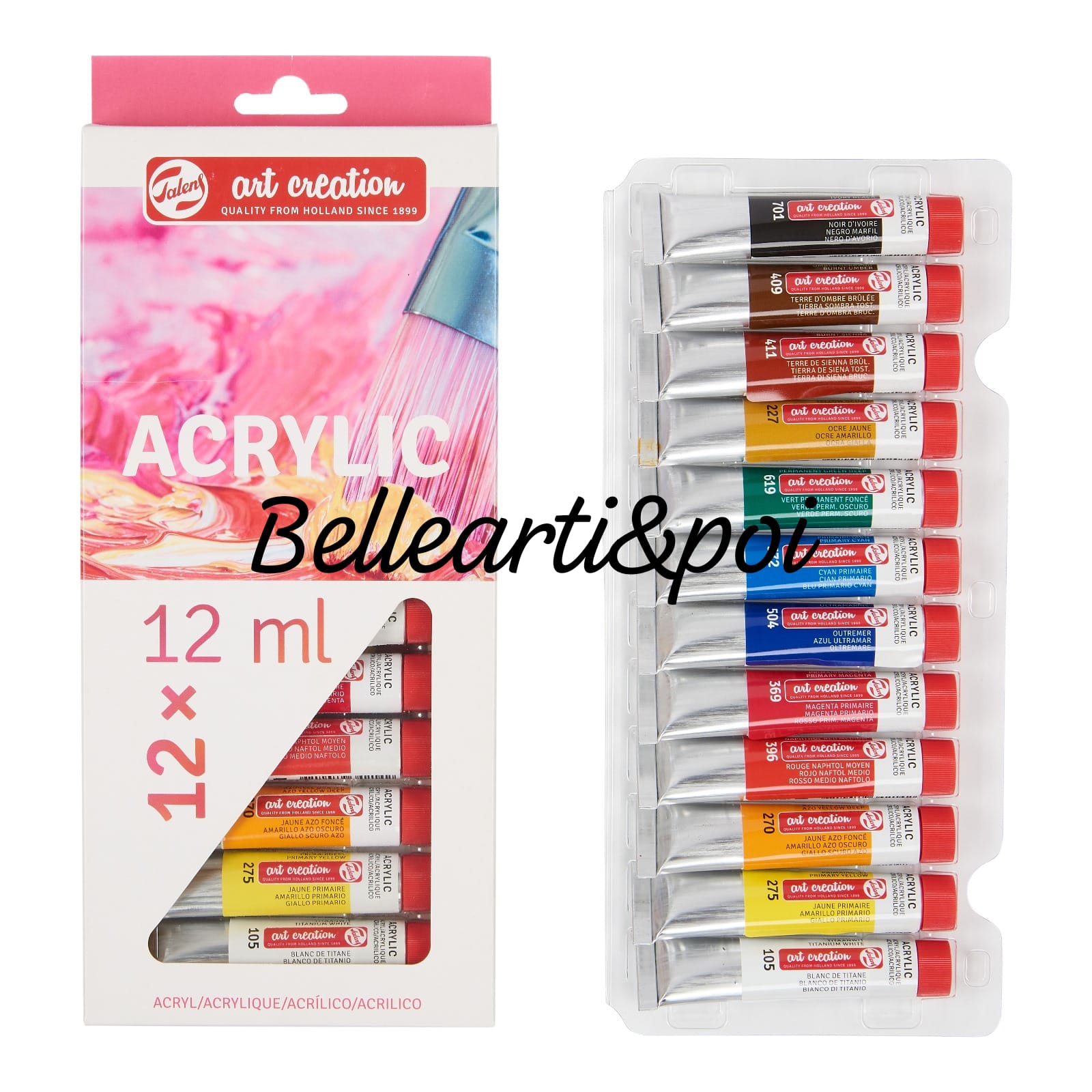 Colori Acrilici TALENS ART CREATION set 12 tubi da 12 ml (Copia) - immagine 2