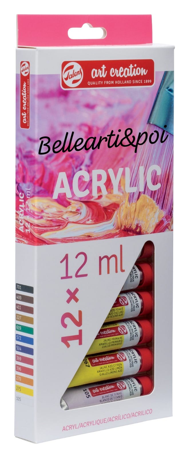Colori Acrilici TALENS ART CREATION set 12 tubi da 12 ml (Copia)