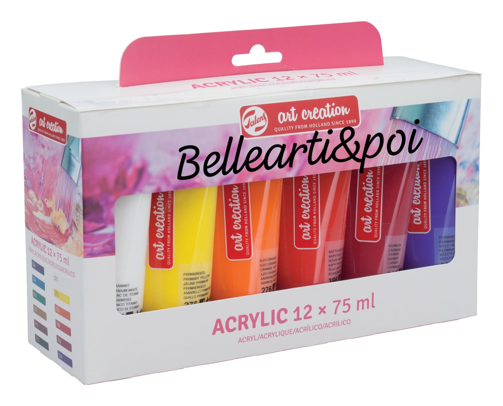 Colori Acrilici TALENS ART CREATION set 12 tubi da 75 ml
