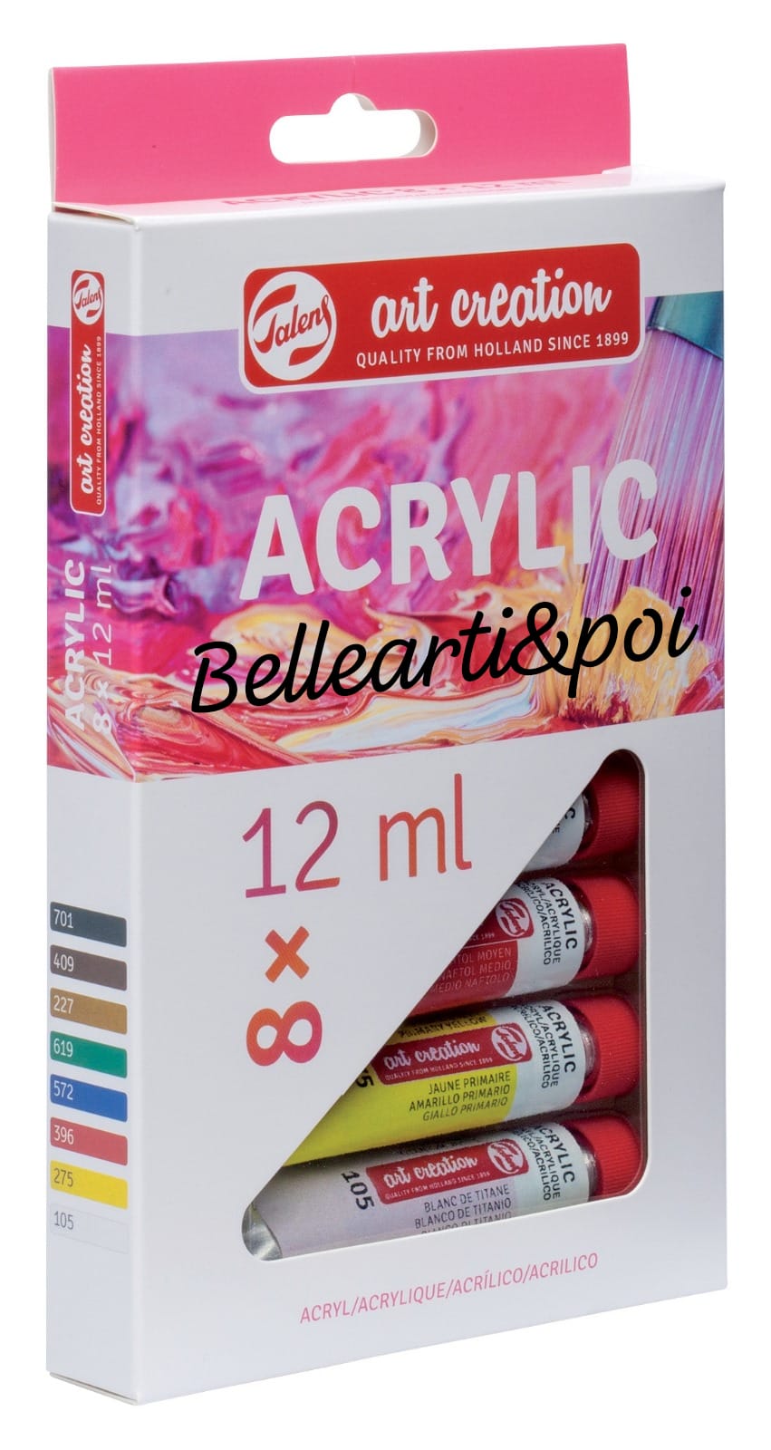 Colori Acrilici TALENS ART CREATION set 8 tubi da 12 ml