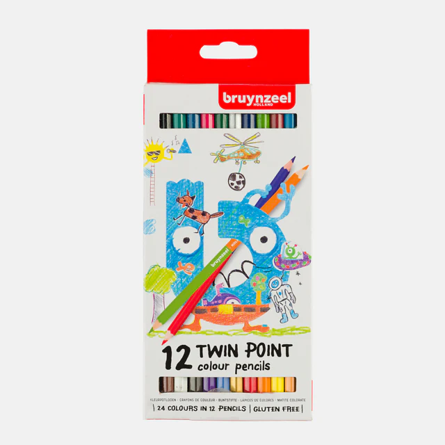 Matite Colorate Doppia Punta Set 12 Bruynzeel speciali per Bimbi