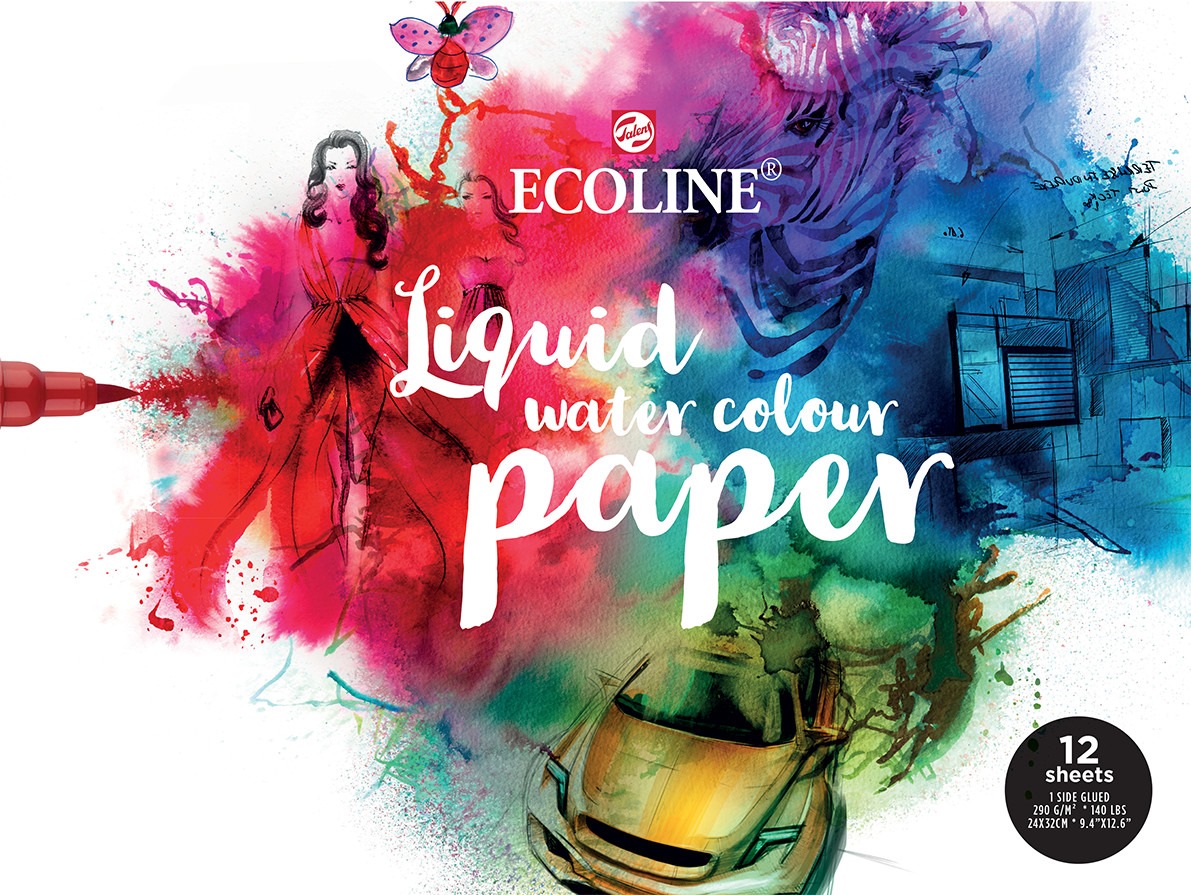 Ecoline Blocco Carta da Disegno Talens A4