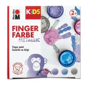 Colori a Dita Kids Metallic set 4 speciale per Bimbi