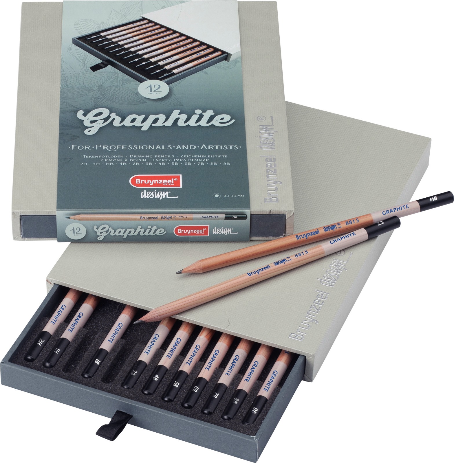 Scatola Matite in Grafite Design 12 pezzi 8815 Bruynzel