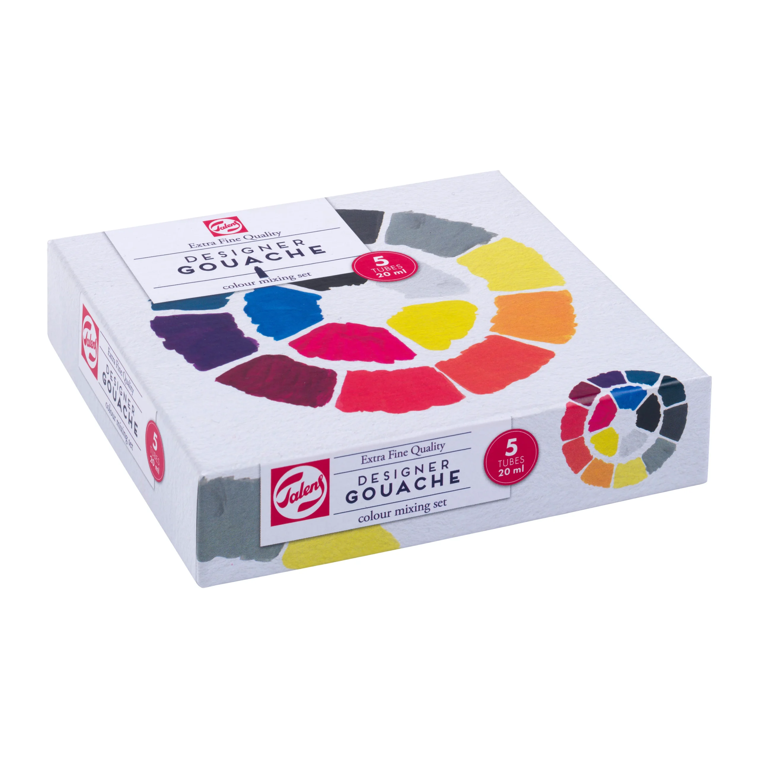 Tempere Talens Gouache Mixing Set Primari 5 x 20 ml - immagine 3