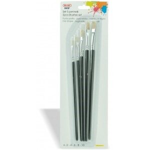 Set Pennelli Punta Piatta pura Setola Wiler