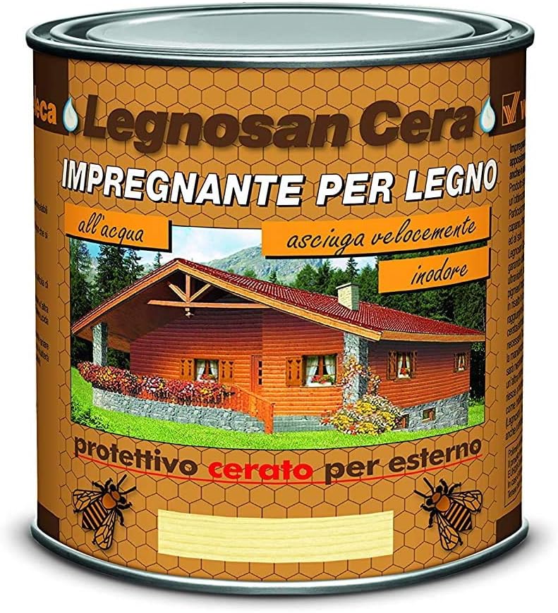 Legnosan Impregnante Protettivo per legno da esterno Finitura Cerata