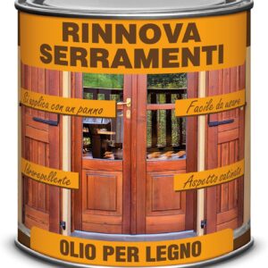 Rinnova Serramenti olio per Legno Esterno finitura Satinato/Cerato