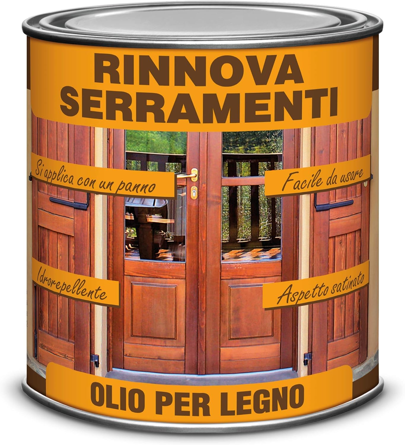 Rinnova Serramenti olio per Legno Esterno finitura Satinato/Cerato