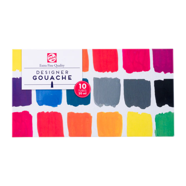 Tempere Talens Gouache Mixing Quality Set 10 x 16 ml in Vetro