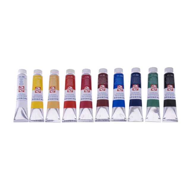 Tempere Talens Gouache Mixing Basic Set 10 x 20 ml - immagine 2
