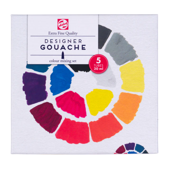 Tempere Talens Gouache Mixing Set Primari 5 x 20 ml