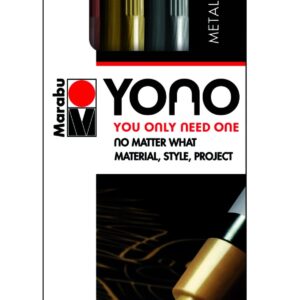 Pennarelli Marabu Yono set 4 Metallic Punta 0,5-1,5 mm