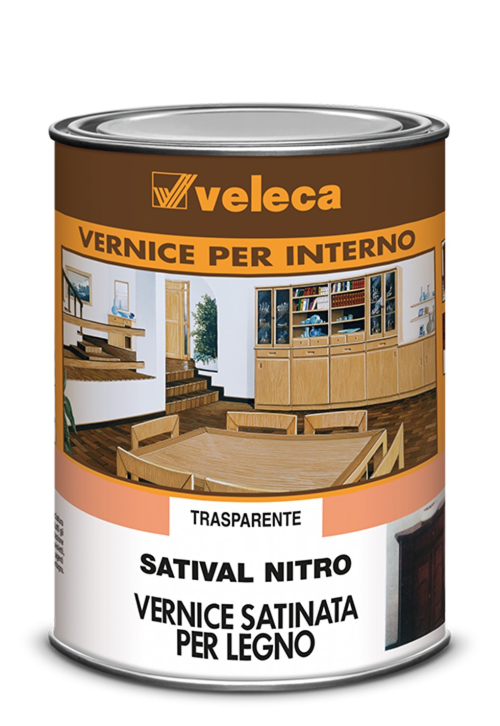 Satival Nitro vernice di Finitura Satinata per Legno