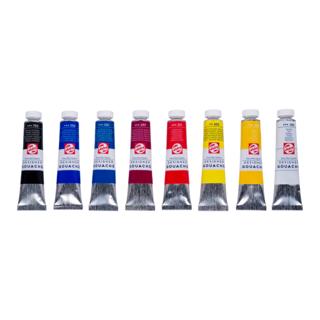 Tempere Talens Gouache Mixing Set 8 x 20 ml - immagine 2