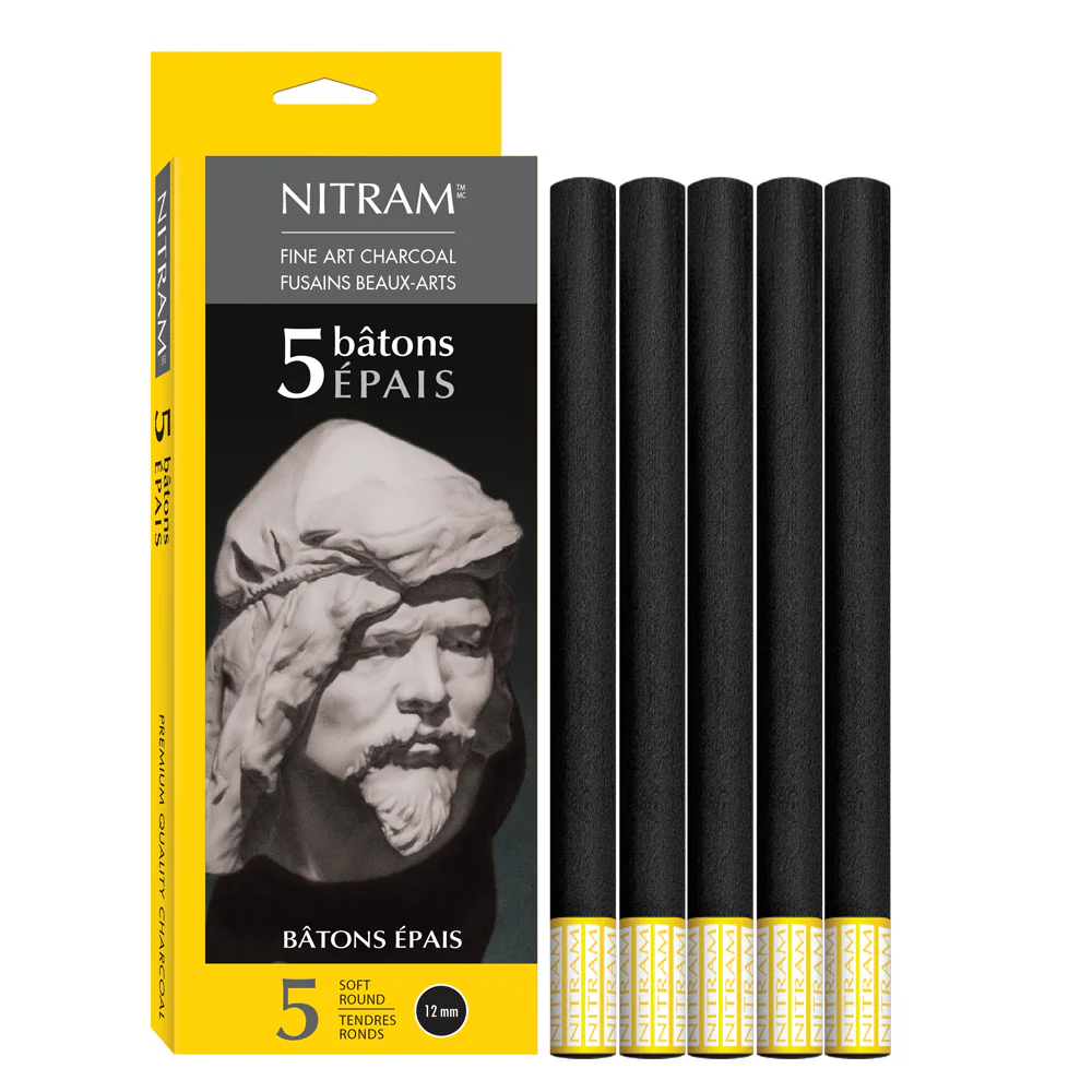 Nitram Carboncino Tondo Extra Morbido ΓΈ 6 - 8 - 12 mm - immagine 3