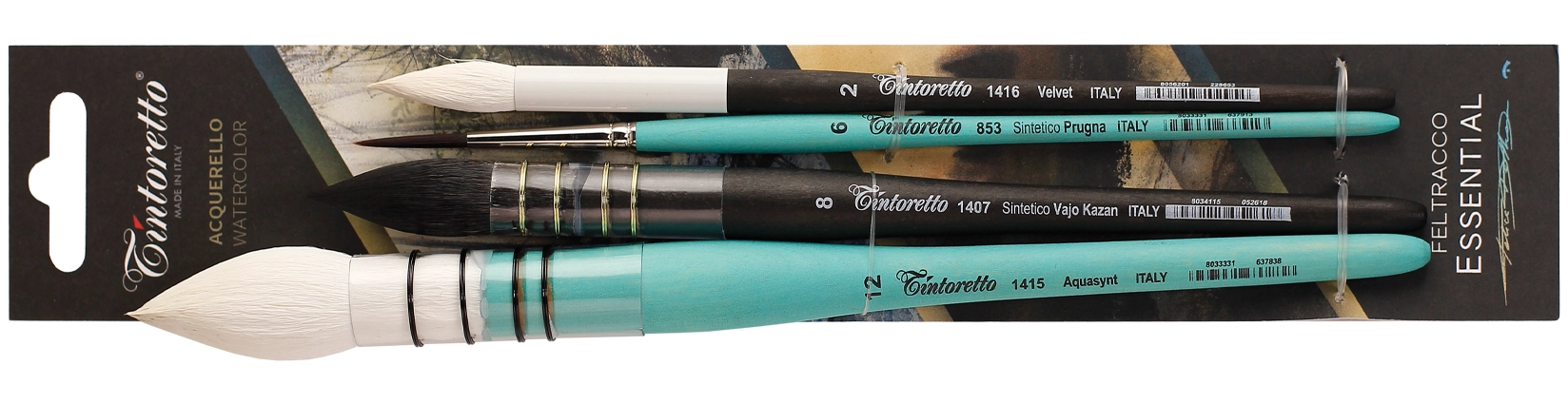 Pennelli Selezione Artista per Acquerello Feltracco Tintoretto 8923