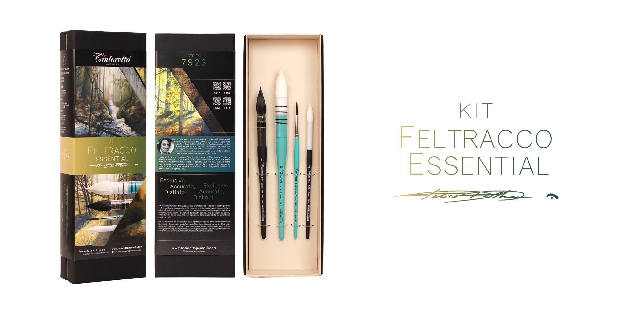 Kit Pennelli selezione Feltracco Essential
