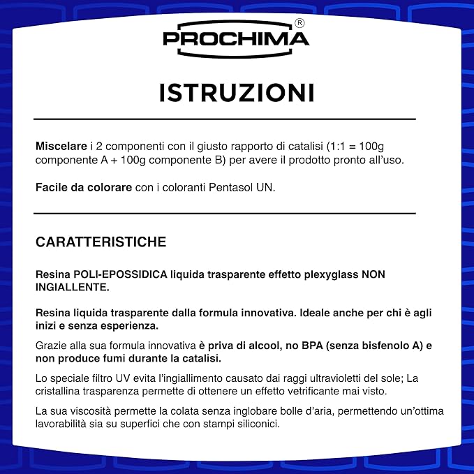 Resina Epossidica Trasparente Atossica La Migliore di Prochima - immagine 2