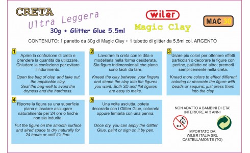 Creta Magica ultraleggera con Glitter glue Wiler - immagine 5