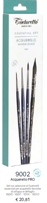 Essenzial Set Selezione Pennelli Tintoretto
