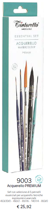 Essenzial Set Selezione Pennelli Tintoretto - immagine 2