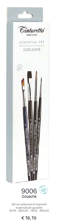 Essenzial Set Selezione Pennelli Tintoretto - immagine 5