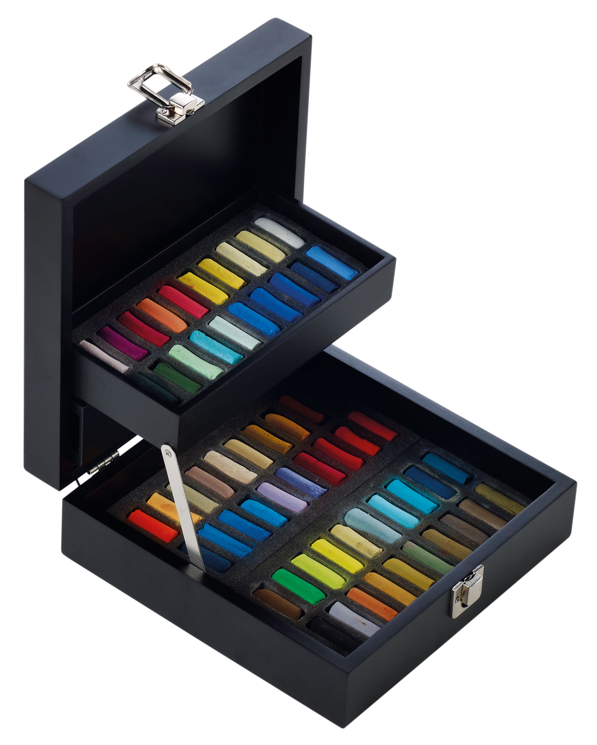 Sennelier Wooden Box 60 Half Pastels Secchi Assortiti