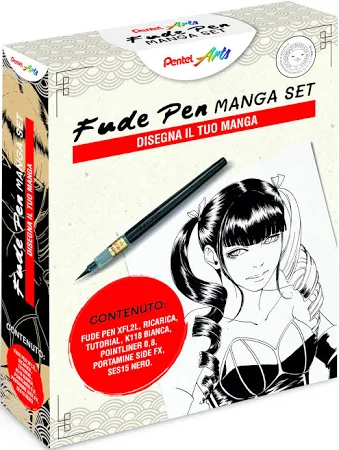 Set Manga Fude Pen Pentel
